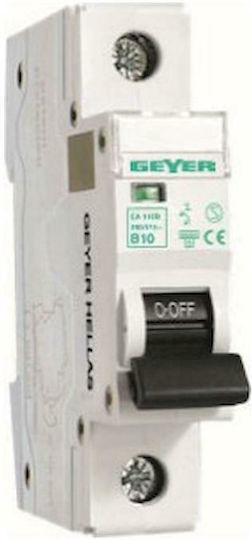 Geyer Αυτόματη Ασφάλεια 6A Μονοπολική AC EA106C