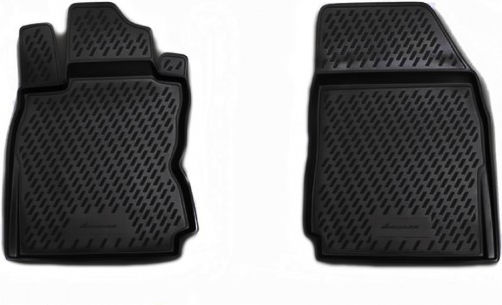 Novline Set of Front and Rear Mats 4pcs Tray Type for Mercedes-Benz M Class 2005-2011 Black