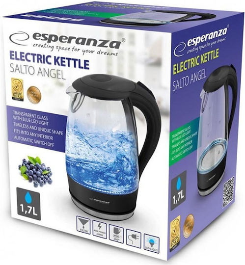 Esperanza Kettle 1.7lt 2200W Black
