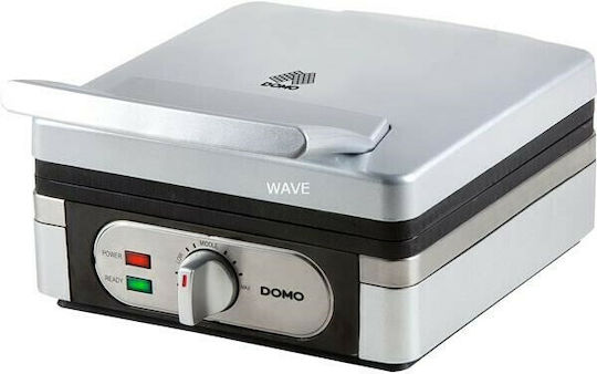 Domo Βαφλιέρα για Ορθογώνιες Βάφλες 2 Θέσεων 1400W