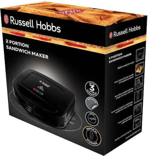 Russell Hobbs Classics Сандвич тостер за 2 Сандвичи 700W Черна