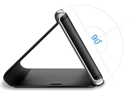 Hurtel Clear View Book Πλαστικό Μαύρο (Redmi Note 8 Pro)