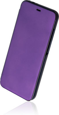 Naxius View Plastic Book Purple (Galaxy A12)