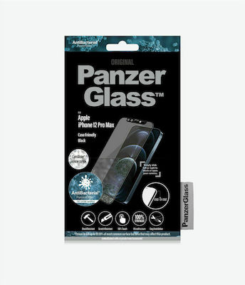 PanzerGlass E2E Microfracture CamSlider Swarovsky AntiBacterial Antibacterial Full Face Tempered Glass (iPhone 12 Pro Max)