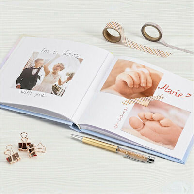 HAMA Rice Paper Children Photo Album with 30 Pages White 18x18cm