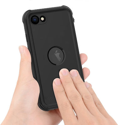 Redpepper Acoperire completă 360 Plastic Impermeabil Negru (iPhone SE 2020) 101122182A