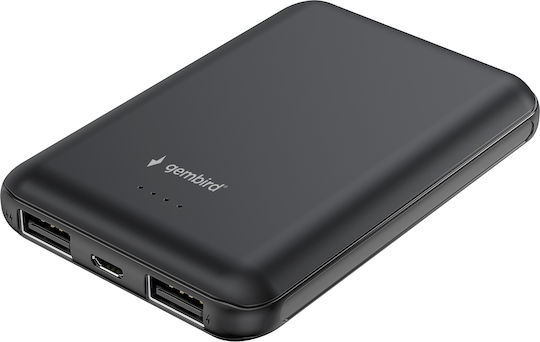 Gembird PB05-01 Power Bank 5000mAh με 2 Θύρες USB-A Μαύρο