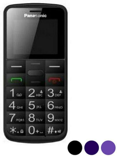 Panasonic KX-TU110 Dual SIM Κινητό με Μεγάλα Κουμπιά Μαύρο