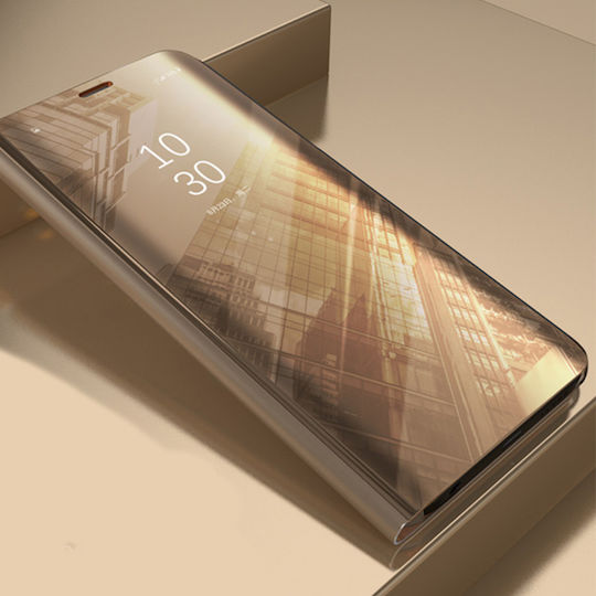 Hurtel Clear View Book Plastic Auriu (Galaxy A50)