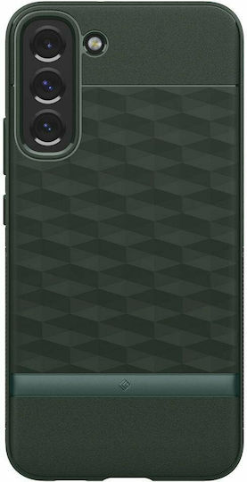 Caseology Parallax Back Cover Plastic / Silicone Midnight Green (Galaxy S22+)