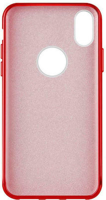 Wozinsky Glitter Silicone Back Cover Red (Huawei P30 Lite)