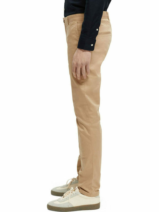 Mott Παντελόνι Chino Ελαστικό σε Slim Εφαρμογή Μπεζ