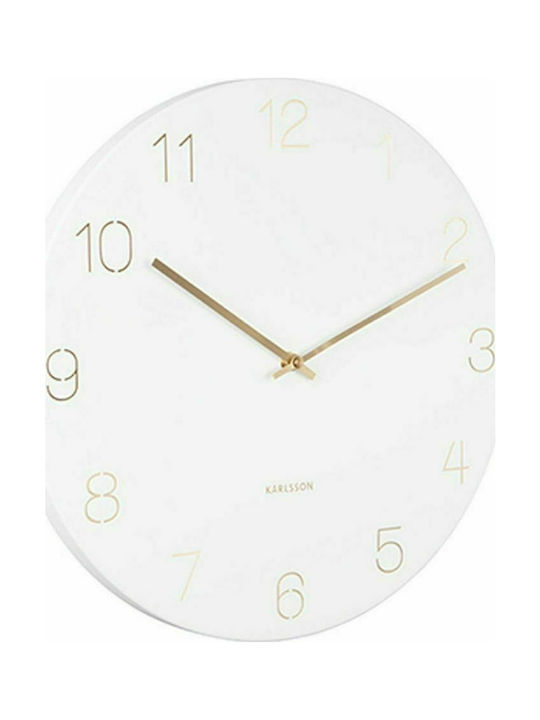 Karlsson Wall Clock Plastic White Ø40cm