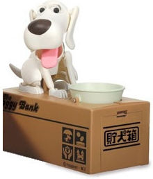 My Dog Piggy Bank Children's Money Box Plastic White 15x8x15cm