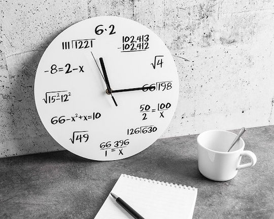 Gadget Master Wall Clock Plastic White Ø30cm