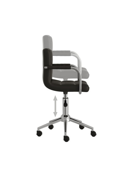 vidaXL Office Chair with Arms Black