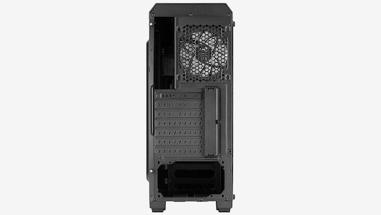 Aerocool Genesis ARGB v2 Геймърско бюро Midi Tower Компютърна кутия със страничен прозорец Черен