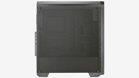 Aerocool Genesis ARGB v2 Геймърско бюро Midi Tower Компютърна кутия със страничен прозорец Черен