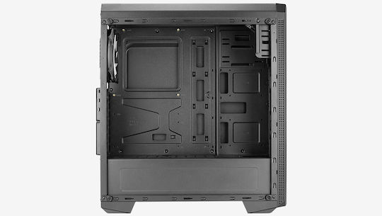 Aerocool Genesis ARGB v2 Геймърско бюро Midi Tower Компютърна кутия със страничен прозорец Черен