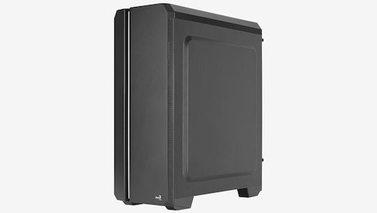 Aerocool Genesis ARGB v2 Геймърско бюро Midi Tower Компютърна кутия със страничен прозорец Черен