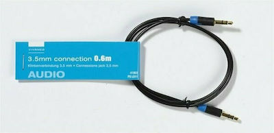 Vivanco 3.5mm male - 3.5mm male Cable Black 0.6m (41903)