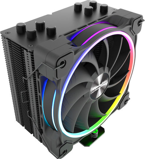 Alpenfoehn Dolomit Advanced Ψύκτρα Επεξεργαστή για Socket AM4/AM5/1200/115x/1700 με ARGB Φωτισμό Black Matt