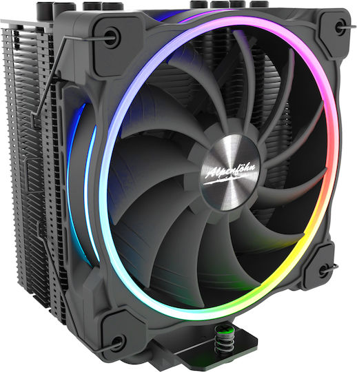 Alpenfoehn Dolomit Advanced Ψύκτρα Επεξεργαστή για Socket AM4/AM5/1200/115x/1700 με ARGB Φωτισμό Black Matt