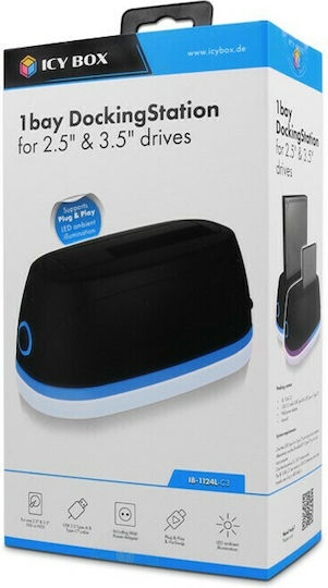 Icy Box Hard Drive Docking Station SATA 2.5" / 3.5" with Connection USB 3.0 (IB-1124L-C3)