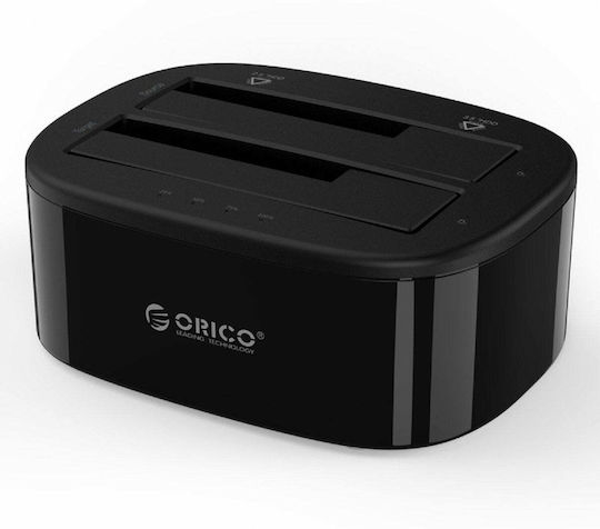Orico 6228US3-C-BK Hard Drive Docking Station SATA 2.5" / 3.5" with Connection USB 3.0 (ORI-6228US3-C-BK)