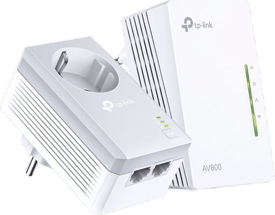 TP-LINK TL-WPA4226KIT v4 Powerline Double Wi‑Fi 4 with Passthrough Socket and 2 Ethernet Ports