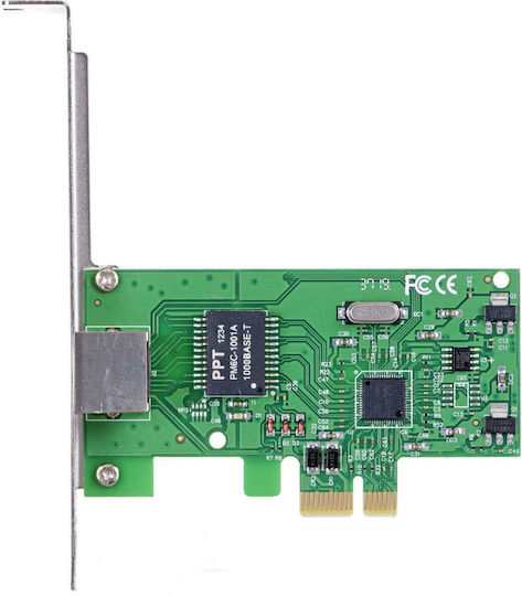 Gembird Ενσύρματη Κάρτα Δικτύου Gigabit (1Gbps) Ethernet PCI-e