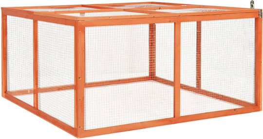 vidaXL 170876 Wooden Cage for Rabbits 124x120x60cm