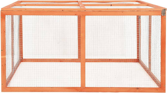 vidaXL 170876 Wooden Cage for Rabbits 124x120x60cm