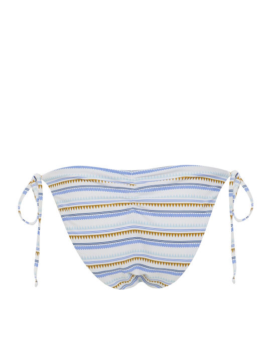 Callisto Bikini Slip με Κορδονάκια Ριγέ