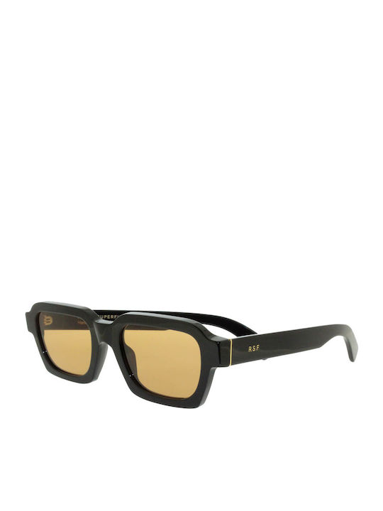 Retrosuperfuture Caro Unisex Γυαλιά Ηλίου με Μαύρο Κοκκάλινο Σκελετό και Καφέ Φακό