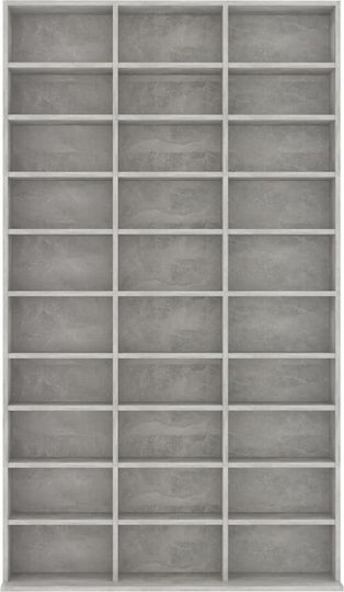 vidaXL Floor Standing Case Grey Concrete 102x23x177.5cm