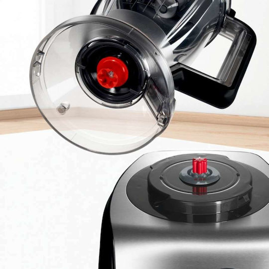 Bosch Multifunctional Food Processor 1250W with Pot 3.9lt and Jug Blender Black