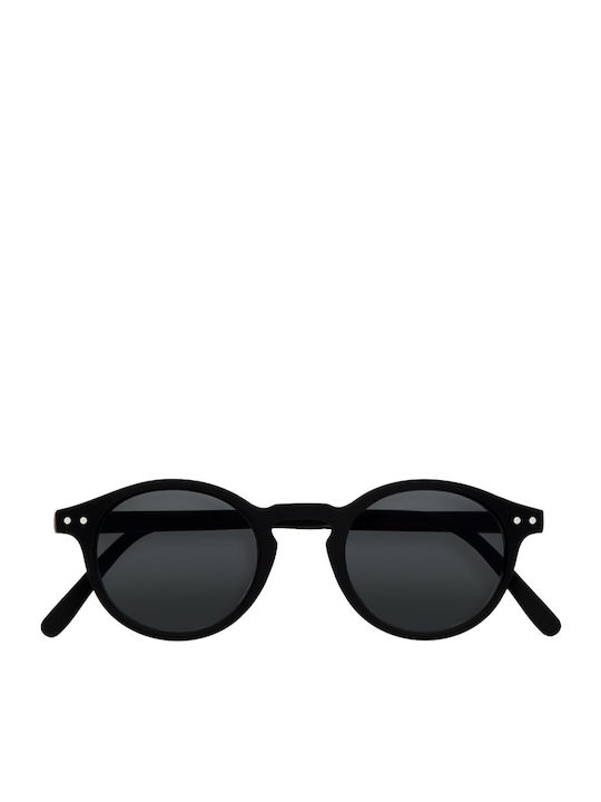 Izipizi H Men's Sunglasses with Black Plastic Frame and Black Lens