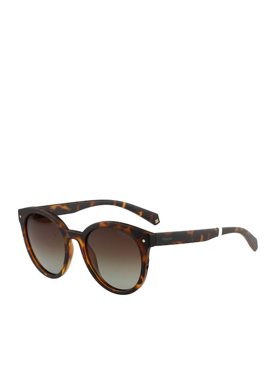 Polaroid Women's Sunglasses with Brown Tartaruga Acetate Frame and Brown Polarized Lenses PLD 6043/S 086/LA