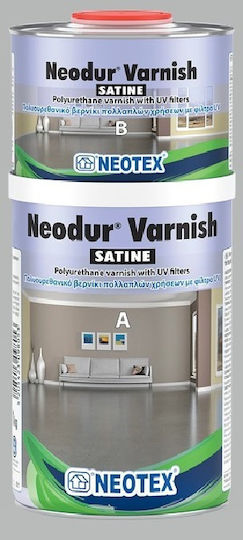 Neotex Neodur Βερνίκι Εμποτισμού 2 Συστατικών Άχρωμο Σατινέ 1lt