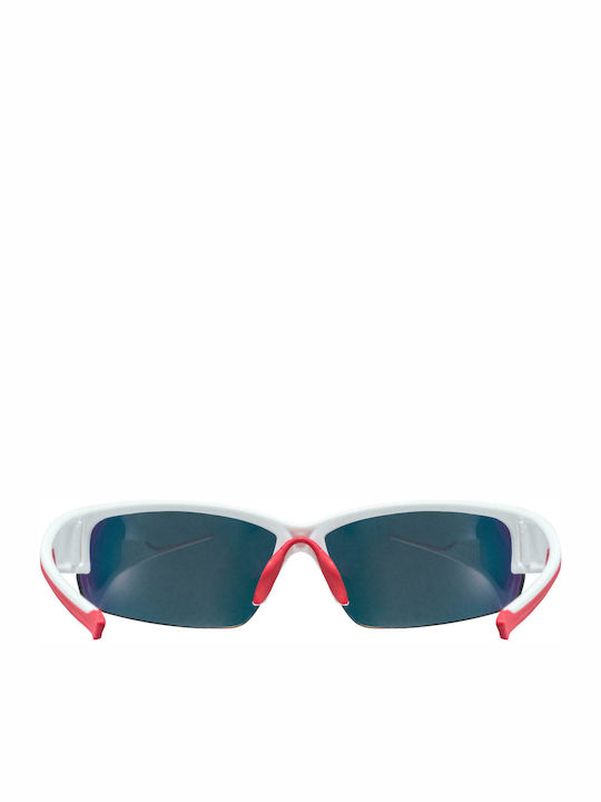 Uvex Sportstyle 215 Men's Sunglasses with White Plastic Frame and Red Lens S5306178316