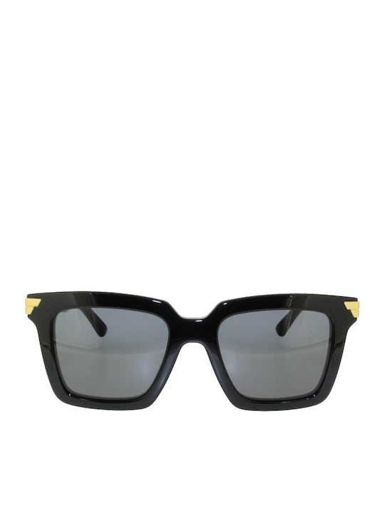Bottega Veneta Women's Sunglasses with Black Plastic Frame and Black Lens BV1005S 001