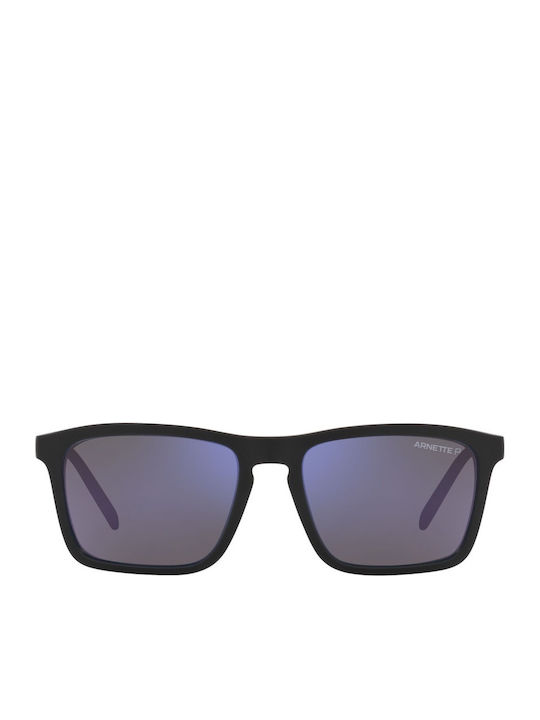 Shyguy Ochelari de Soare Pentru Bărbați Cu Ramă Neagră Din Plastic Și Lentilă Polarized Albastră Oglindă