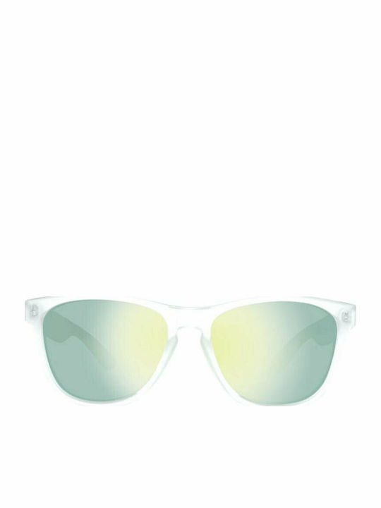 Polaroid Unisex Sunglasses with White Plastic Frame and Yellow Polarized Lens POL20164207