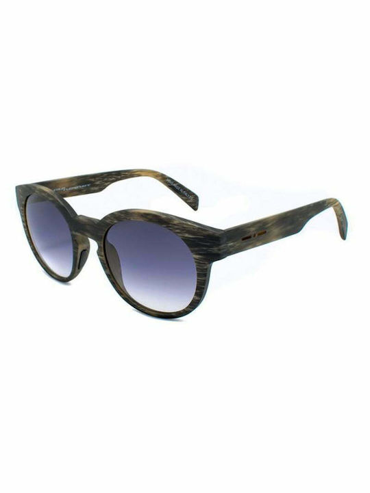 Italia Independent Men's Sunglasses with Gray Plastic Frame and Gray Gradient Lens 0909.BHS.071