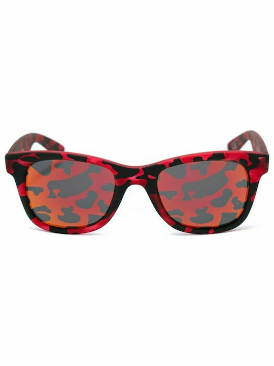 Italia Independent Women's Sunglasses with Multicolour Plastic Frame and Red Mirror Lens 0090.142.142