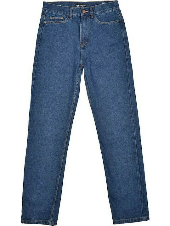 FT168 Men's Denim Trousers Regular Fit Blue