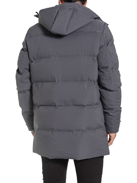 Splendid Men's Winter Puffer Jacket Gray