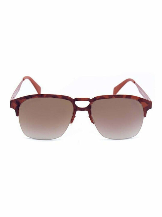 Italia Independent Men's Sunglasses with Multicolour Metal Frame and Brown Gradient Lens 0502.092.000