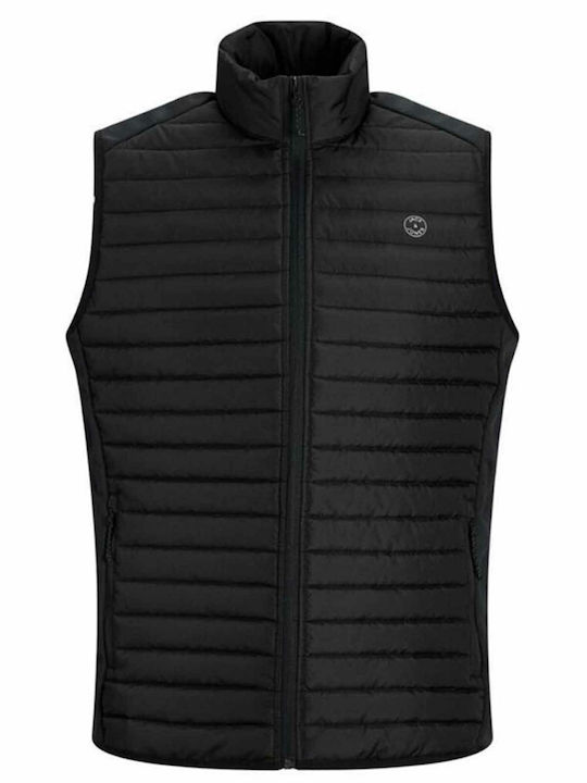 Ärmellos Jacke Puffer Schwarz